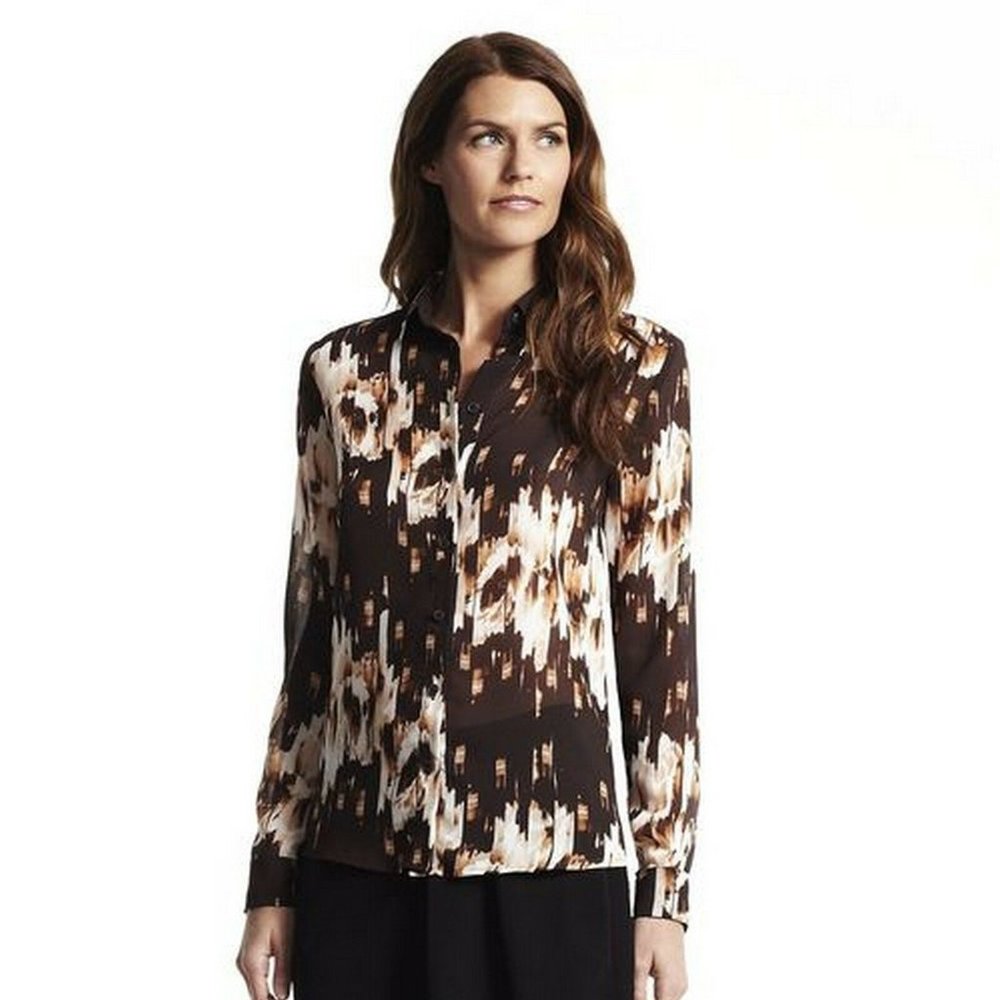NWOT Womens Size XS Derek Lam for Design Nation Abstract Print Button Down Shirt